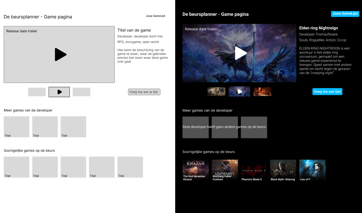 foto van wireframe naar hi hi-fidelity