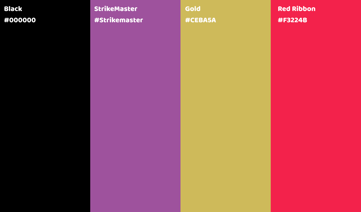 kleuren die zijn gebruikt